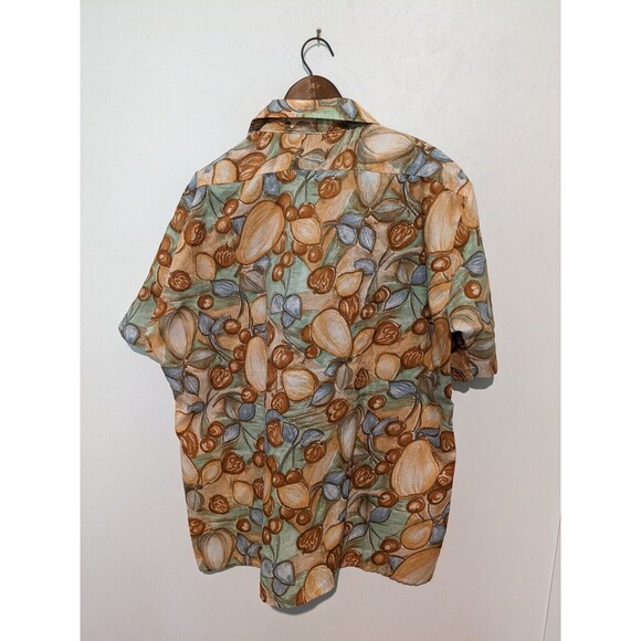Mens Golden Arrow Camp Shirt  Pocket Fruit Pattern Vintage 60s XL Chest 51 - Picture 5 of 5